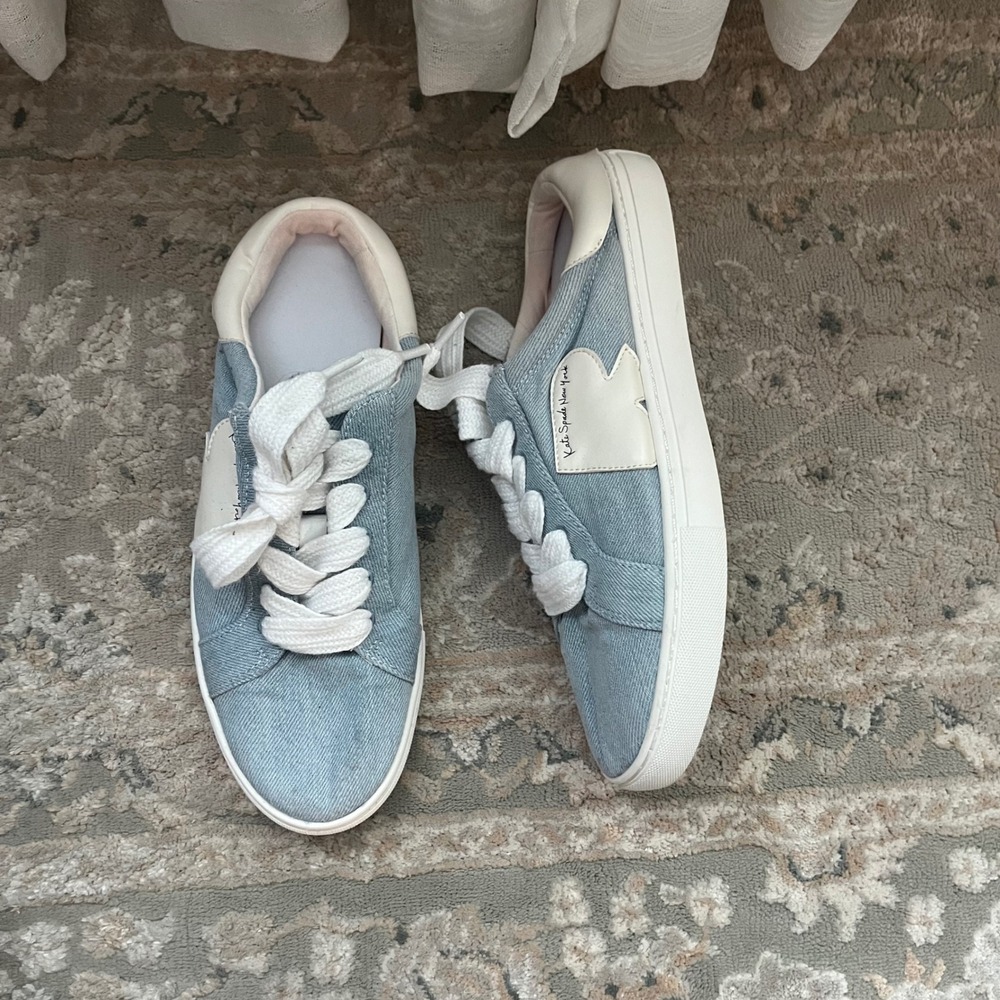 Kate Spade Charli Denim Mule Sneaker Slip On Womens 8 Shoes Preppy Coquette Girl